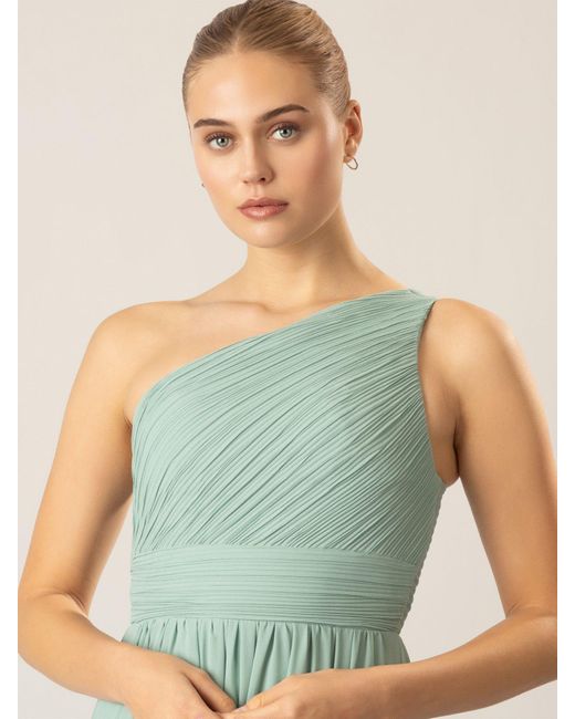 Apart Green Abendkleid aus hochwertigem Polyester Material und geriffelt am Rücken