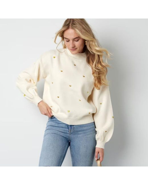 suebidou Stehkragenpullover Wunderschöner Pullover off-white