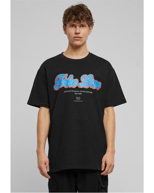MT Upscale T-Shirt F*ke L*ve Heavy Oversize Tee in Black für Herren