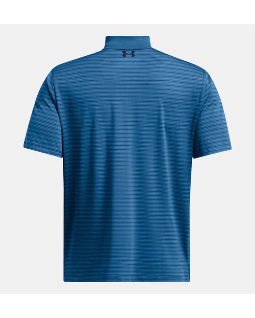 Under Armour ® Poloshirt UA PERF 3.0 STRIPE POLO in Blue für Herren