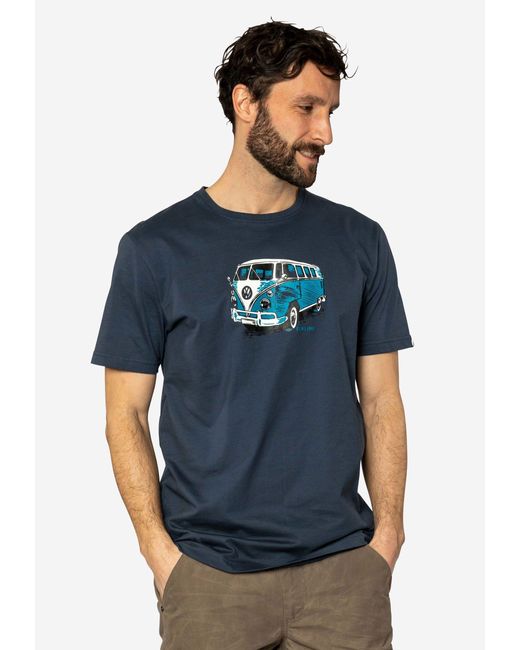 T-Shirt Gassenhauer VW Retro Bulli Brust Print in Blau für Herren | Lyst DE