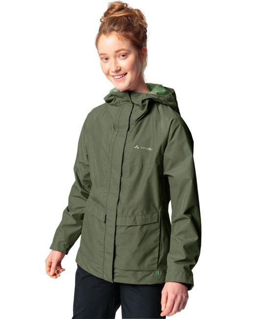 Vaude Green Outdoorjacke Women's Comyou Pro Rain Jacket (1-St) Klimaneutral kompensiert