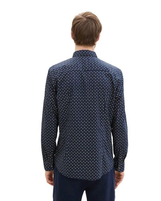 Tom Tailor Langarmhemd in Blue für Herren