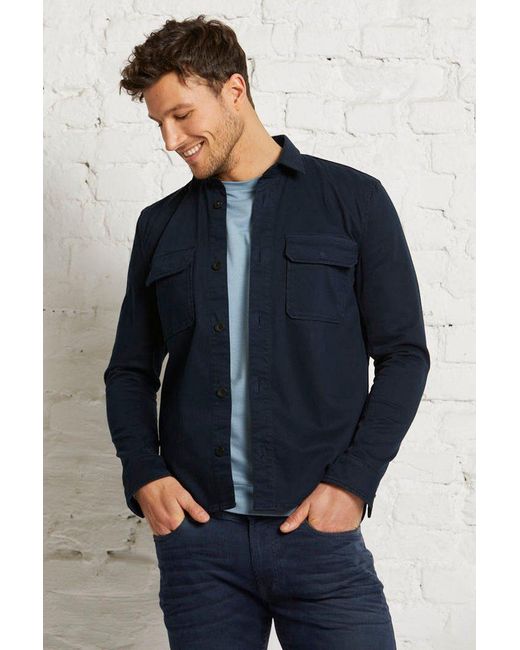 WUNDERWERK Hemdjacke Utility shirt jacket male in Blue für Herren