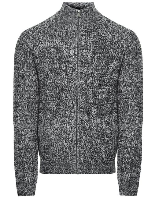 Threadbare Strickjacke Gallagher im schlichten Design in Gray für Herren