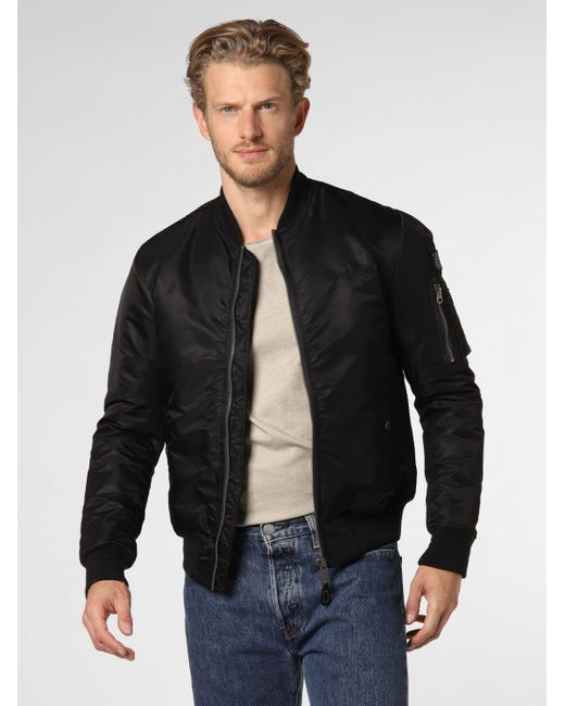 Schott Nyc Bomberjacke Airforce (1-St) in Black für Herren