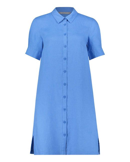 BETTY&CO Sommerkleid Kleid Lang 1/2 Arm, Regatta Blue