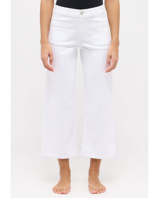 ANGELS White Stretch-Jeans LINN POCKET