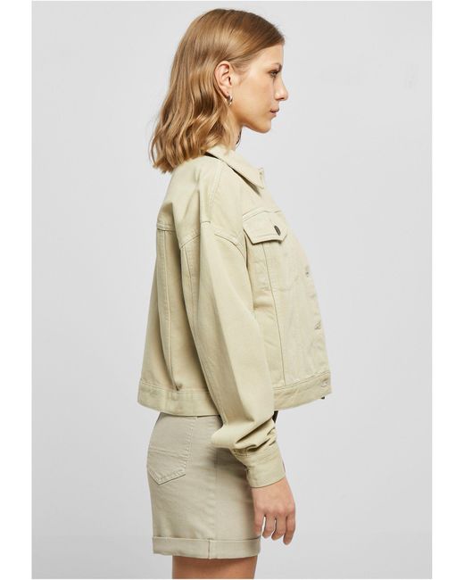 Urban Classics DE Ladies Colored in Denim Oversized Outdoorjacke Lyst (1-St) | Natur Jacket