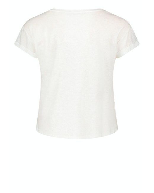 BETTY&CO White Kurzarmshirt Shirt Kurz 1/2 Arm