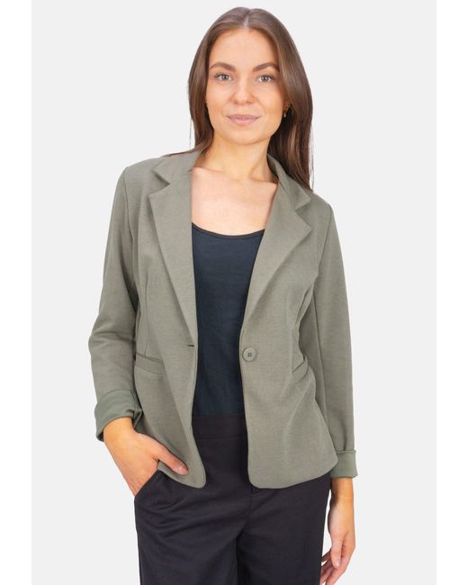 Seasons of April Gray Kurzblazer RUBY Eleganter, figurbetonter Blazer für Business & Freizeit