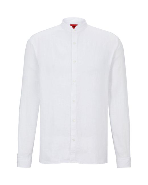 Boss Fleecehemd in White für Herren