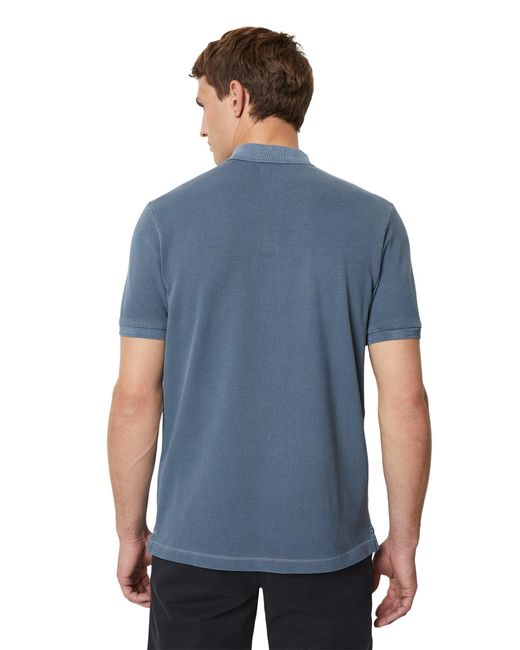 Marc O' Polo Poloshirt aus Organic Cotton-Stretch in Blue für Herren