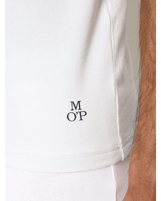 Marc O' Polo T-Shirt Essentials (2-tlg) unterziehshirt unterhemd kurzarm in White für Herren