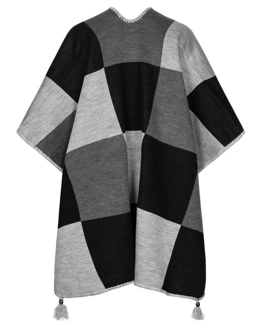 Rock Creek Black Poncho Cape D-508