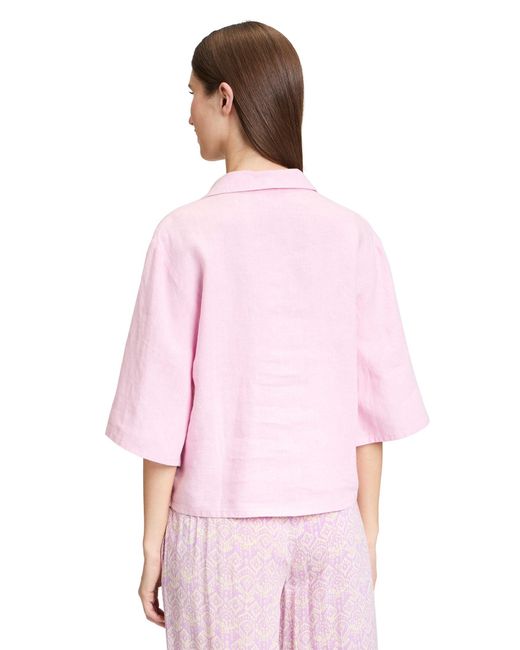Cartoon Pink Blusentop Bluse Kurz 3/4 Arm