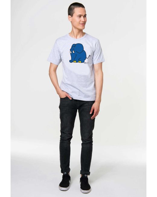 Logoshirt T-Shirt Sendung der Maus in Grau für Herren | Lyst DE
