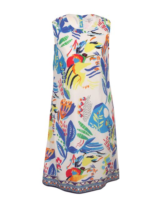 VICCI Germany Blue A-Linien-Kleid (1-tlg) aus weicher Viskosequalität