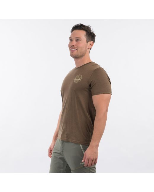 Bergans T-Shirt Graphic Wool M Tee in Braun für Herren | Lyst DE