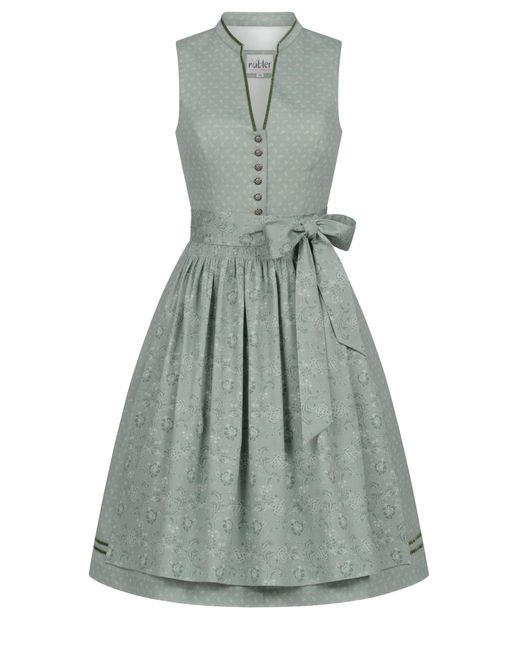 Nübler Green Ü Trachtenkleid Midi Dirndl Grace in Salbei von