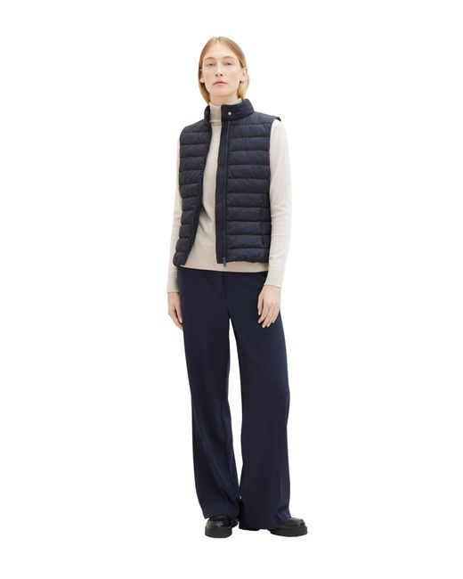 Tom Tailor Blue Steppweste ultra light weight v