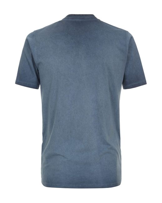 CASA MODA T-Shirt uni in Blue für Herren