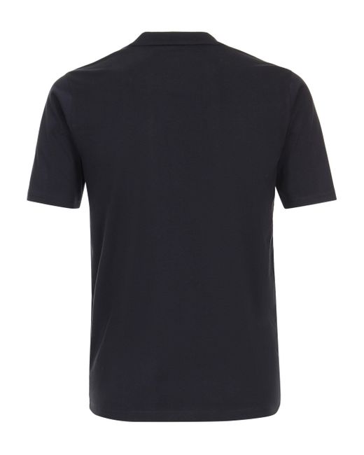 CASA MODA T-Shirt uni in Black für Herren