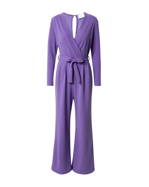 Sisters Point Purple Jumpsuit GREB (1-tlg) Cut-Outs