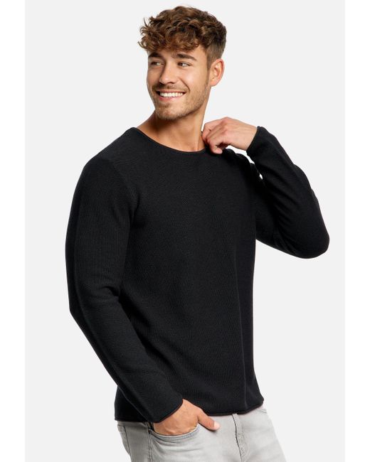 INDICODE Strickpullover Loakim in Black für Herren