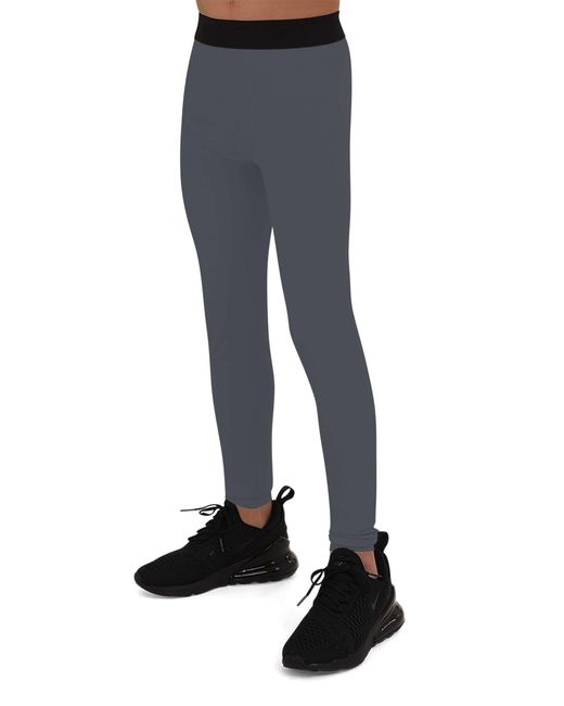 TCA Funktionshose Leggings, Kompressionshose, Sporthose, Lang in Black für Herren