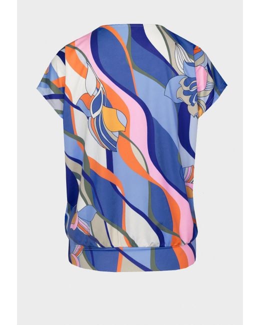 Bianca Blue Print-Shirt JULIE mit coolem Allover-Dessin in Trendfarben