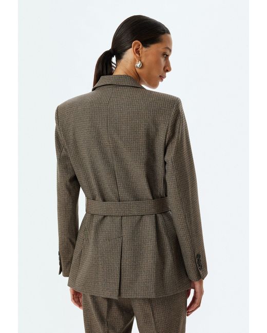 Koton Brown Jackenblazer Regular Umschlag