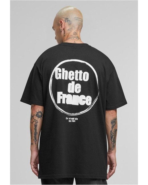 MT Upscale T-Shirt Ghetto de France Oversize Tee in Black für Herren