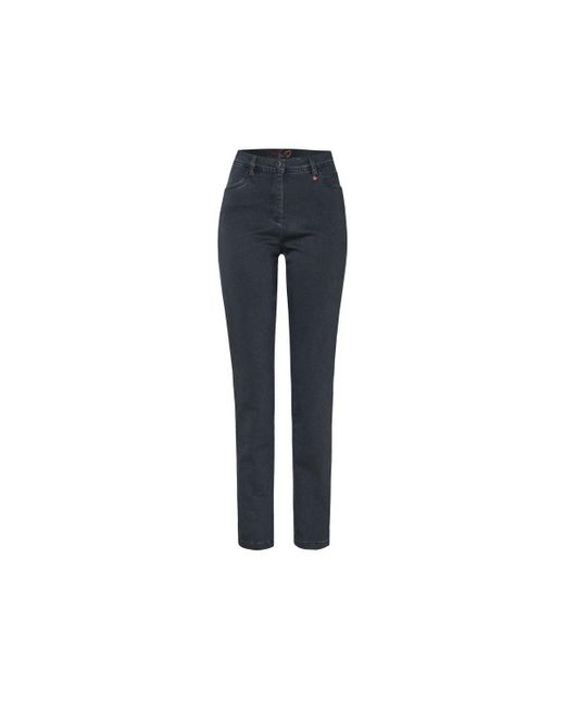 Relaxed by TONI Blue 5-Pocket-Jeans anthrazit (1-tlg)