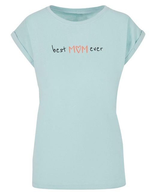 Day in Best - Lyst (1-tlg) Blau mom ever Merchcode | Mothers T-Shirt Ladies DE