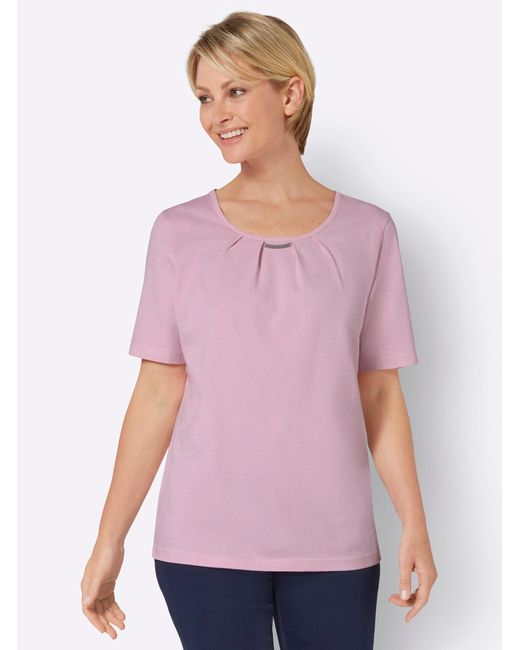 Sieh an! Purple T- Kurzarm-Shirt