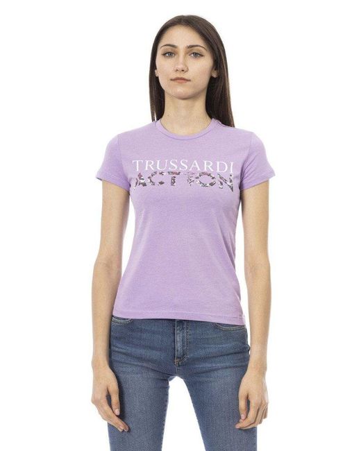 Trussardi Purple T-Shirt