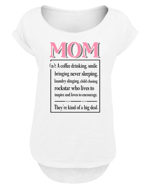 F4NT4STIC White Shirt Muttertag Pink Unconditional Love Family Premium Qualität