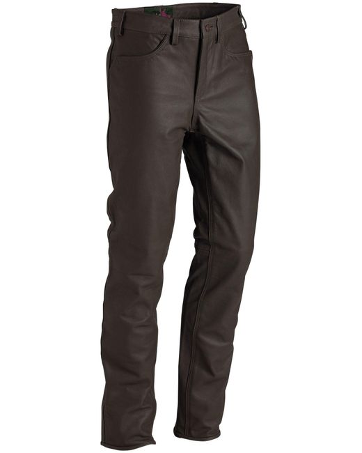 La Chasse ® Jagd Lederhose aus üffelleder strapazierfähig Büffellederhose in Black für Herren