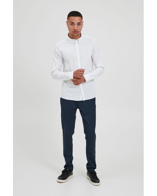 Solid Langarmhemd SDTyler LS 21103247 Klassisches Freizeithemd mit langen Ärmeln in White für Herren