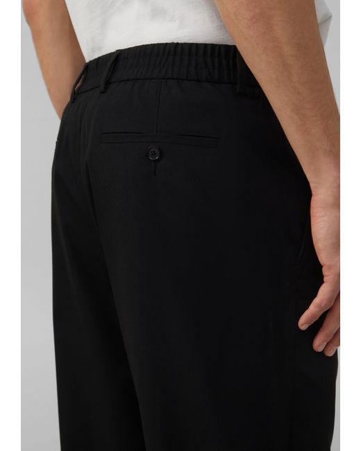 S.oliver .Oliver BLACK LABEL Stoffhose s.O NOW: Anzughose aus Stretch-Material mit Wide Leg in White für Herren