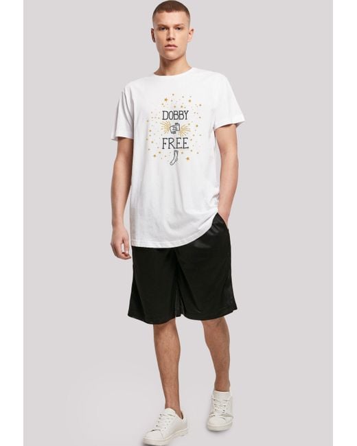 F4NT4STIC T-Shirt Harry Potter Dobby Is Free Print in White für Herren
