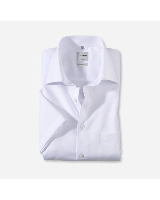 Olymp Kurzarmhemd 0254/12 Hemden in White für Herren