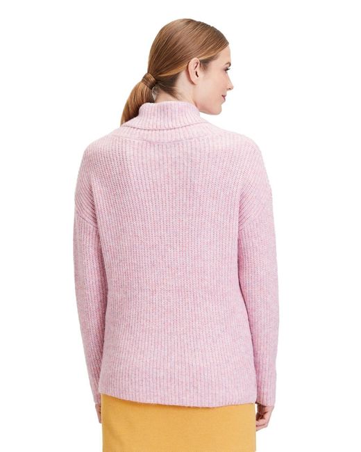 Cartoon Pink Strickpullover