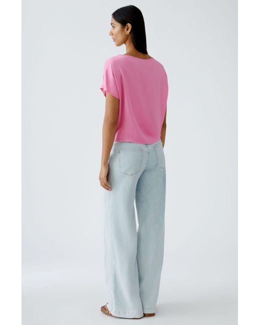 Ouí Pink Kurzarmbluse Bluse