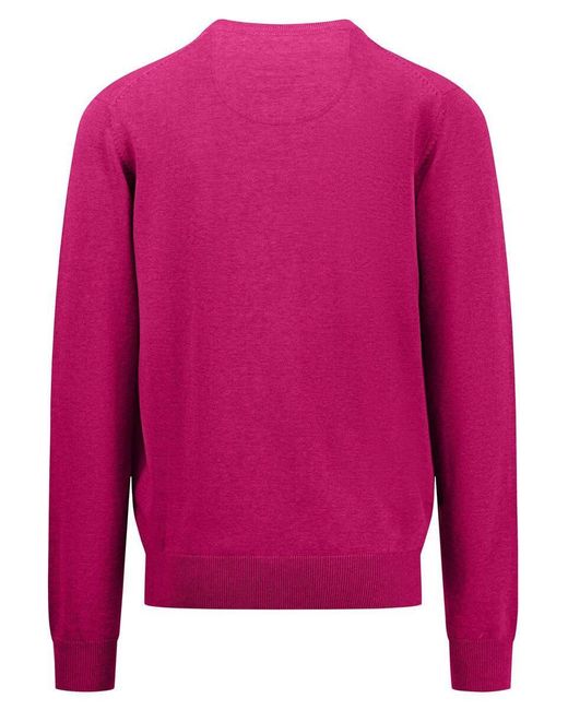 Fynch-Hatton Strickpullover in Pink für Herren