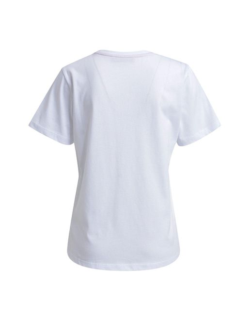 Smith & Soul White Kurzarmshirt T-SHIRT WITH EMBROIDERY