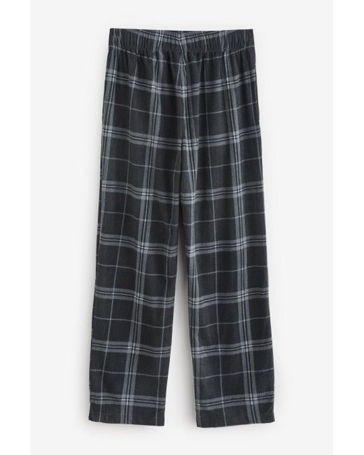 Next Pyjamahose Lange, strukturierte Schlafanzughose mit Bündchen (1-tlg) in Gray für Herren