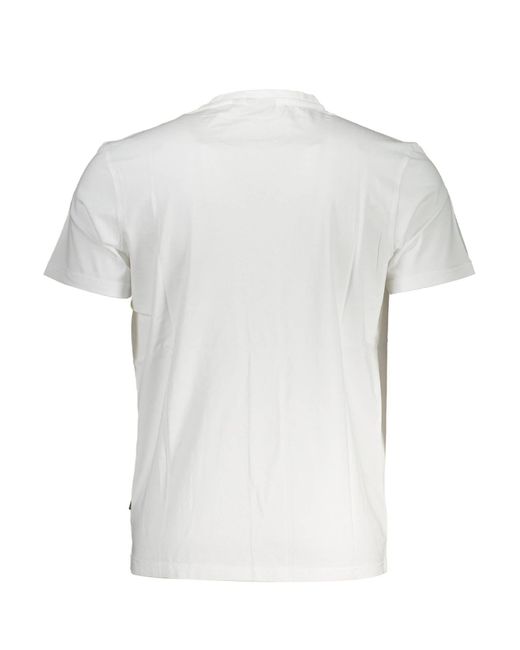 Napapijri Weißes Kurzarm--T-Shirt mit Rundhals & in White für Herren