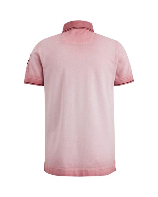 PME LEGEND Poloshirt Short sleeve polo light pique cold in Pink für Herren